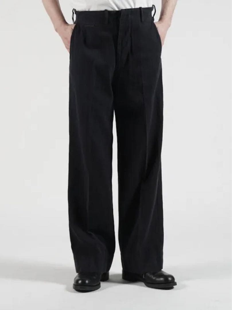 激レアMAATEE&SONS 25SSCHINO TROUSERドゥルンBLK