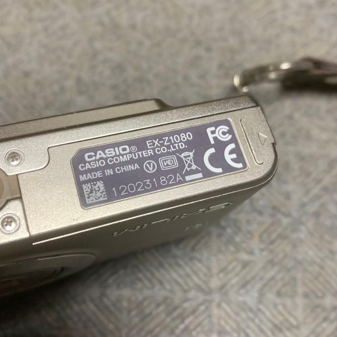 K952 CASIO EX-Z1080 ゴールド コンパクトデジタルカメラ