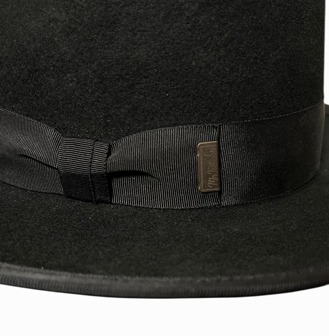 極美品☆Mr.FATMAN TWO DOLLAR 中折れハット L 黒