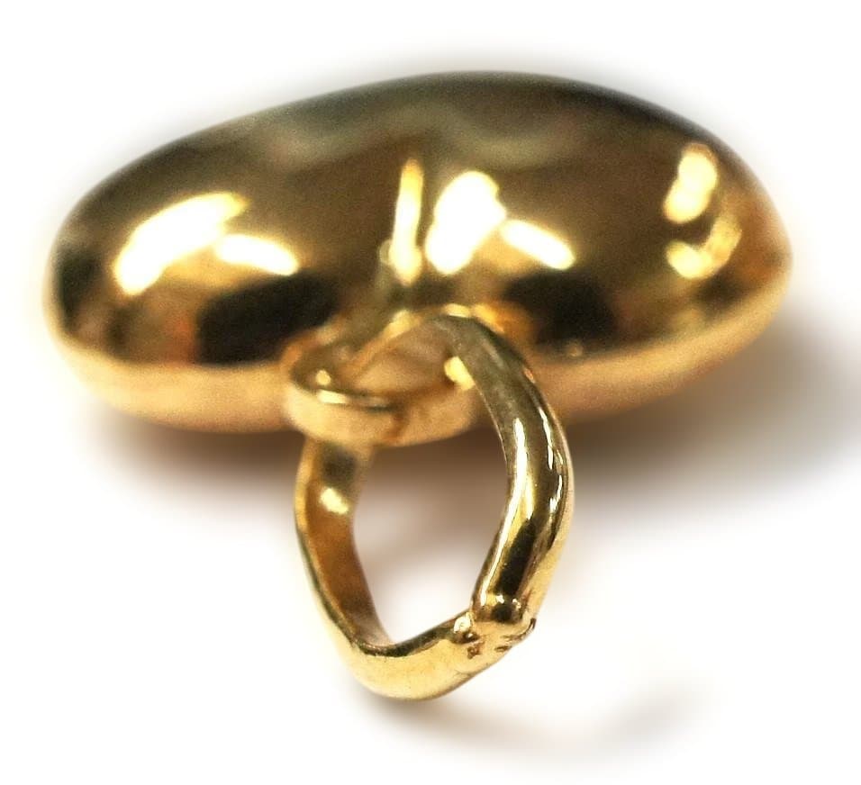 18K ゴールド ハート ペンダントトップ チャーム 1.44g ITALY