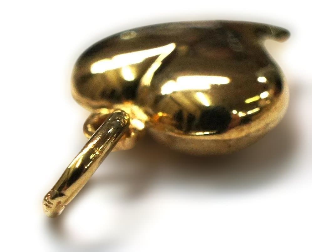 18K ゴールド ハート ペンダントトップ チャーム 1.44g ITALY