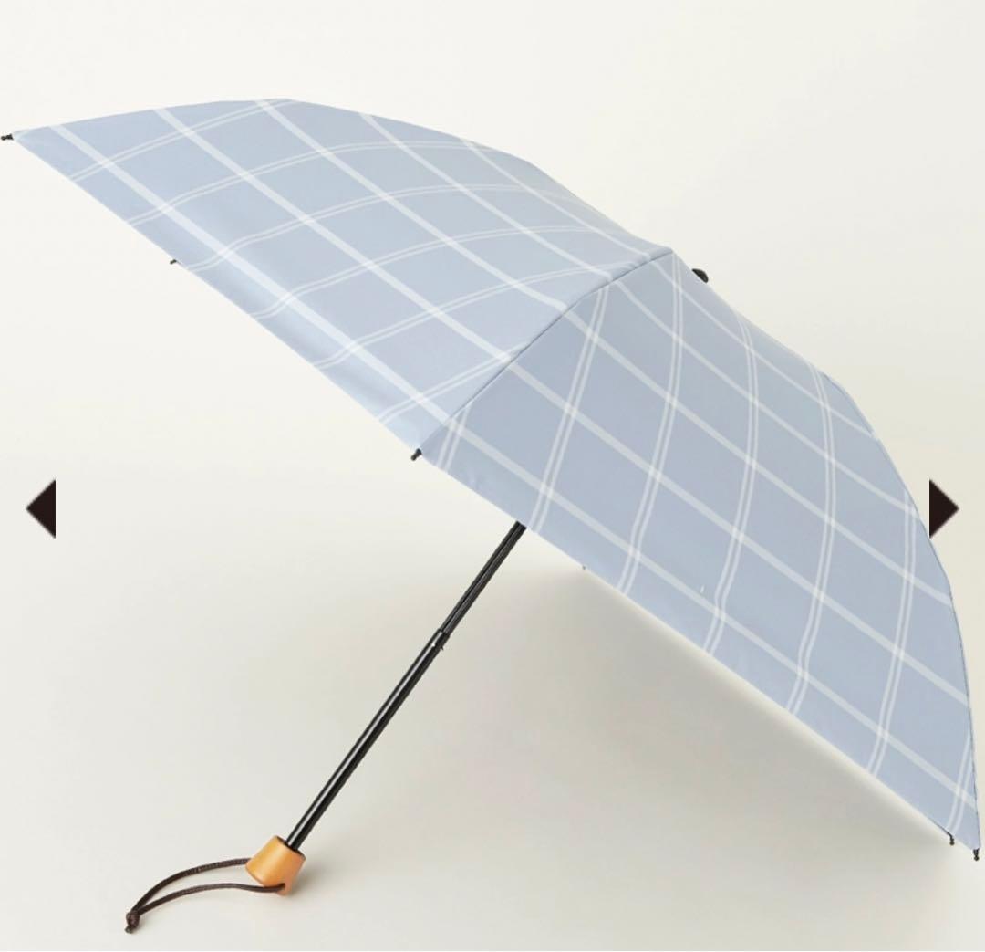 サンバリア折りたたみ日傘 ３段折 / チェック