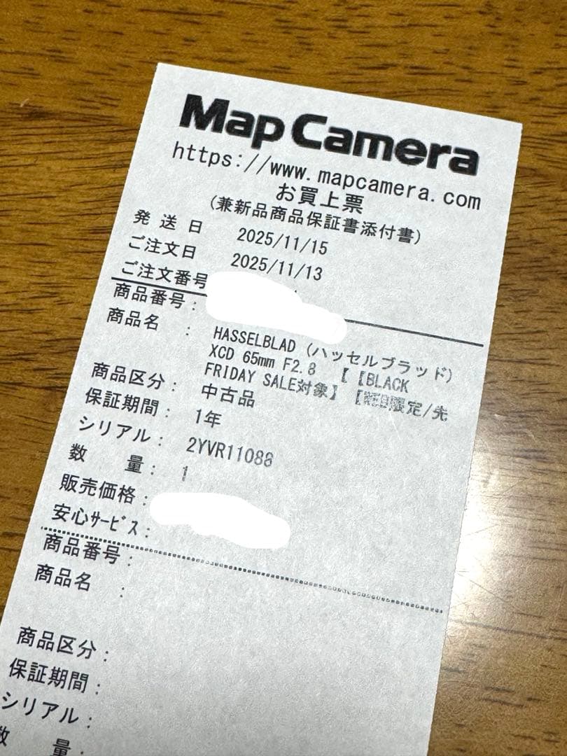 美品 HASSELBLAD XCD 65mm F2.8 レリーズ回数1057回