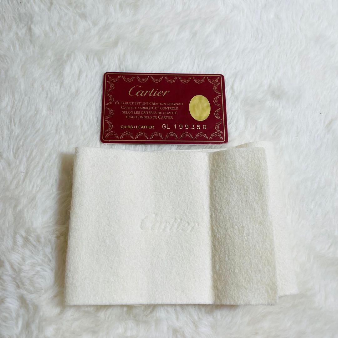 新品未使用・箱付き　カルティエ　ケース　マストライン　カーフレザー