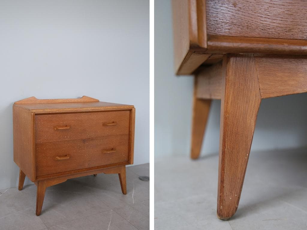 英国アンティークG-PLANジープランブランドン2杯チェスト(89-308-1