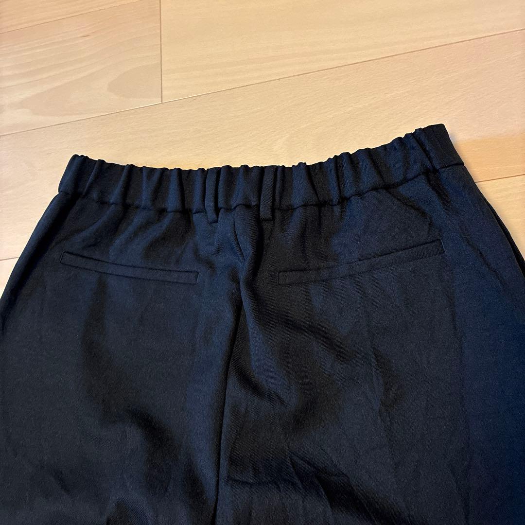 JIL SANDER ジルサンダーブラック スラックス 黒ブラック未使用シワ加工