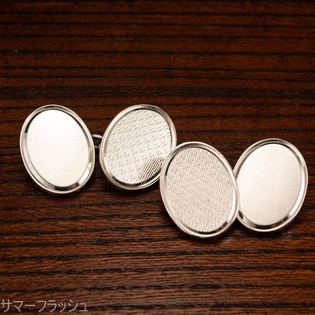 Asprey アスプレイ 本格ダブルフェイス シルバー925カフスボタン
