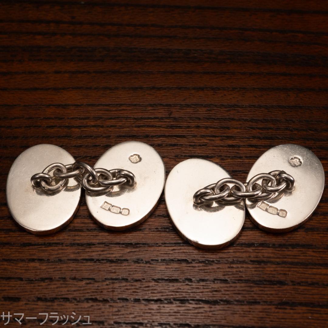 Asprey アスプレイ 本格ダブルフェイス シルバー925カフスボタン