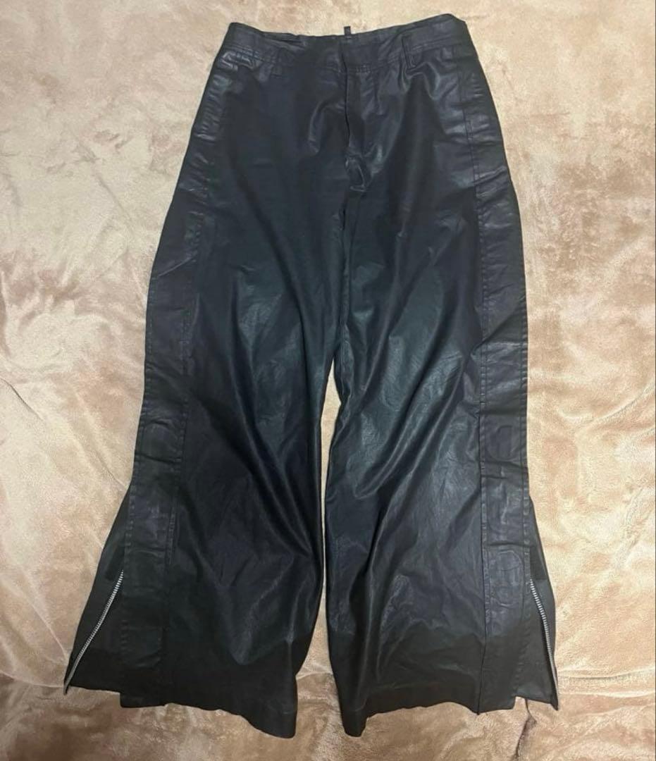 dsquared2 変形コーティングワイドパンツ 股下84 サイズ48