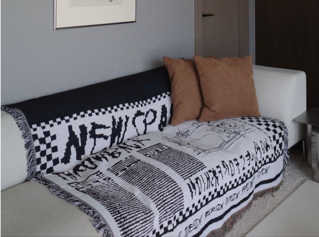 Ameri vintage アメリ ノベルティ マルチブランケット　ラグ