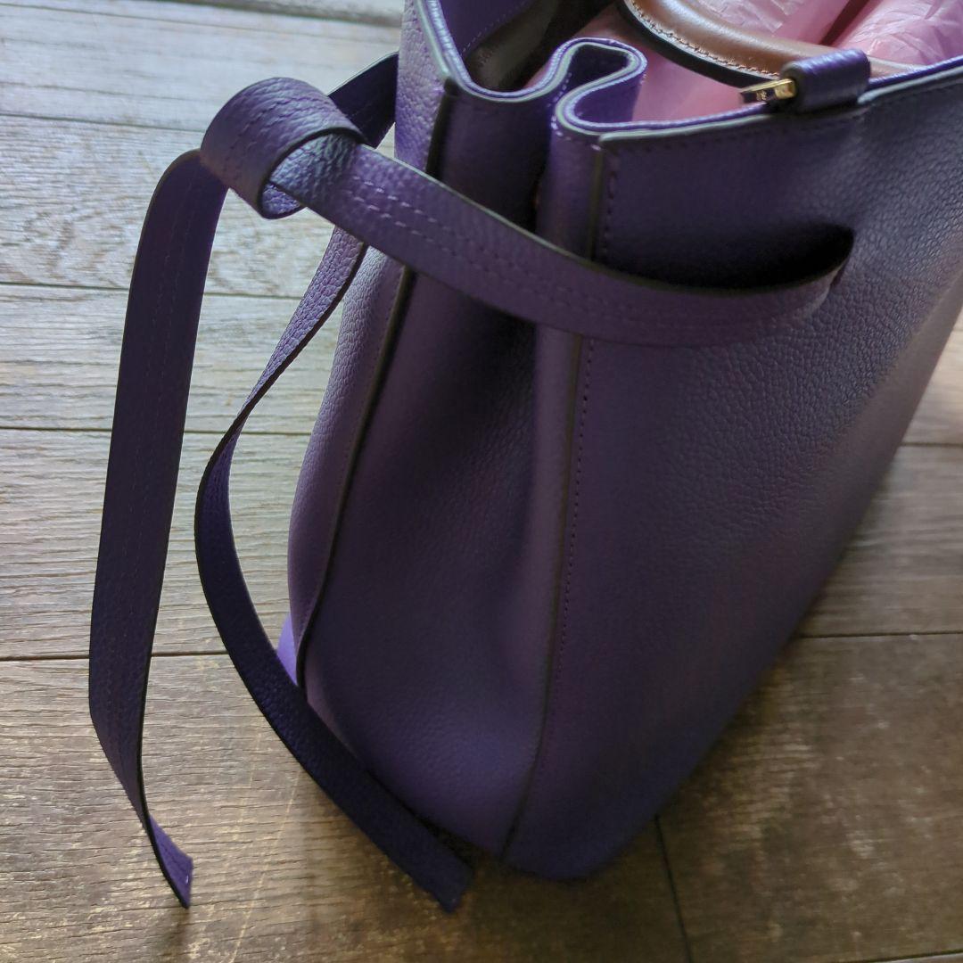 冬にこっくり色の本革・新品サマンサタバサバック