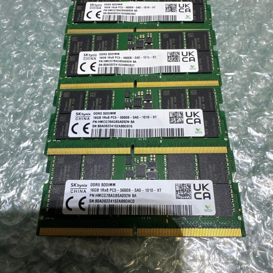 SK hynix DDR5 メモリー 16GB 4枚セット