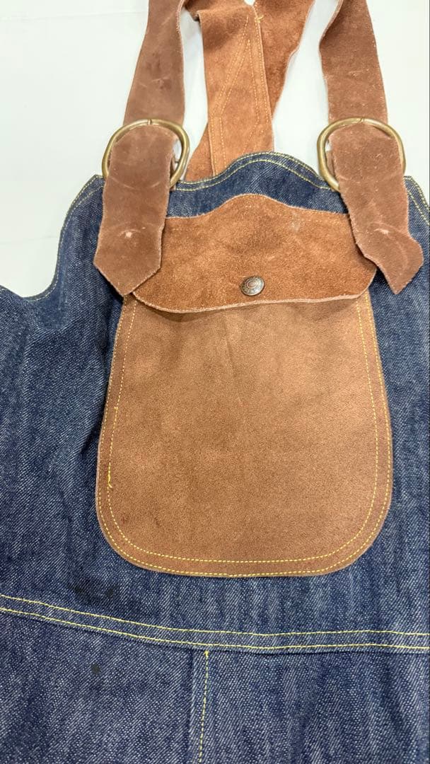 まとめ以外値下げ不可　ネペテンス　牛革　デニム　オーバーオール　サイズM 箱3