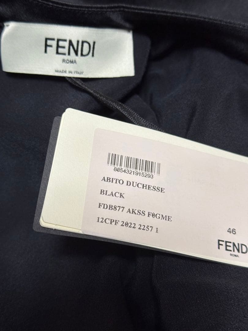 FENDI フェンディ O'Lock ドレス ワンピース46 シルク