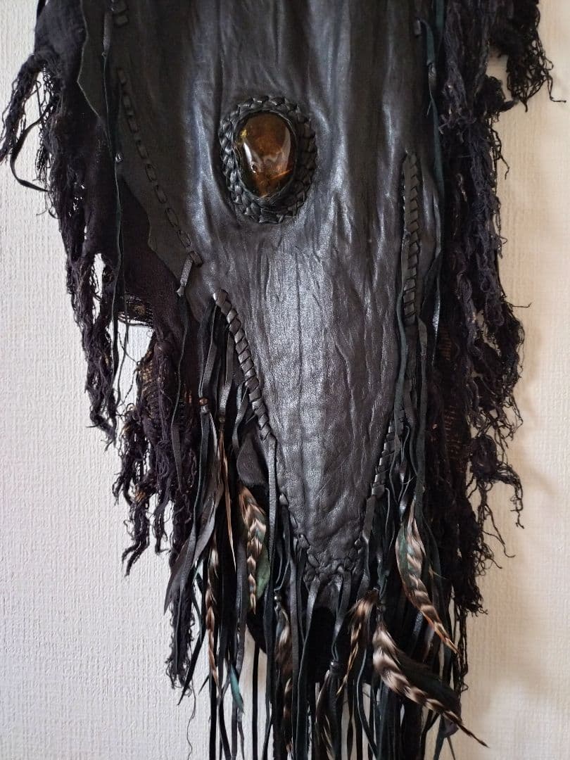 14th addiction 別注アンバーカスタムムートンレザーストール