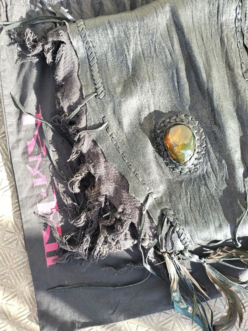 14th addiction 別注アンバーカスタムムートンレザーストール