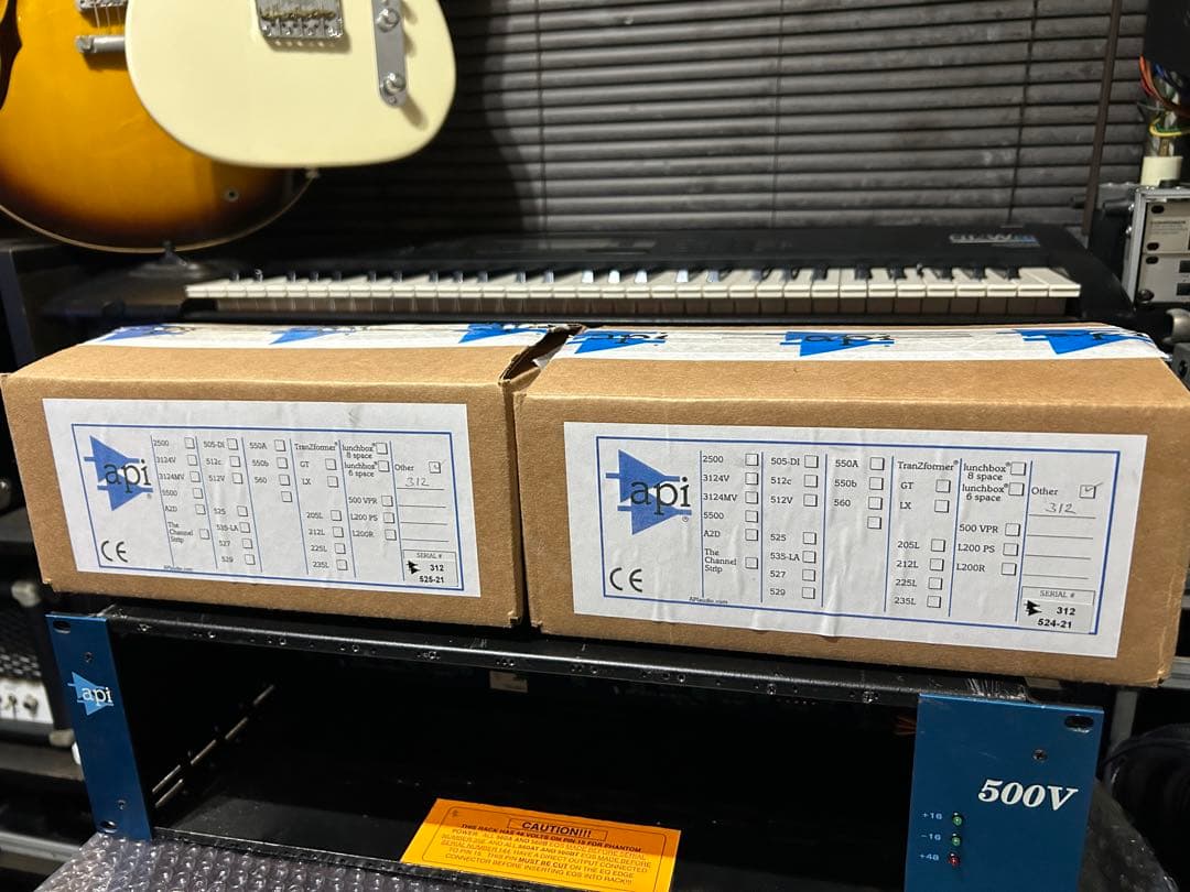 新品同様 API 312 マイクプリ 2台 連番マッチドペア！美品