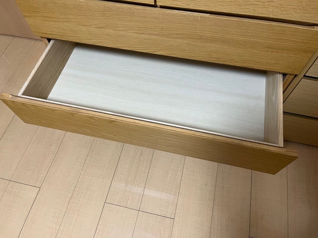 【11月中まで】無印良品 木製チェスト4段 オーク材 タンス
