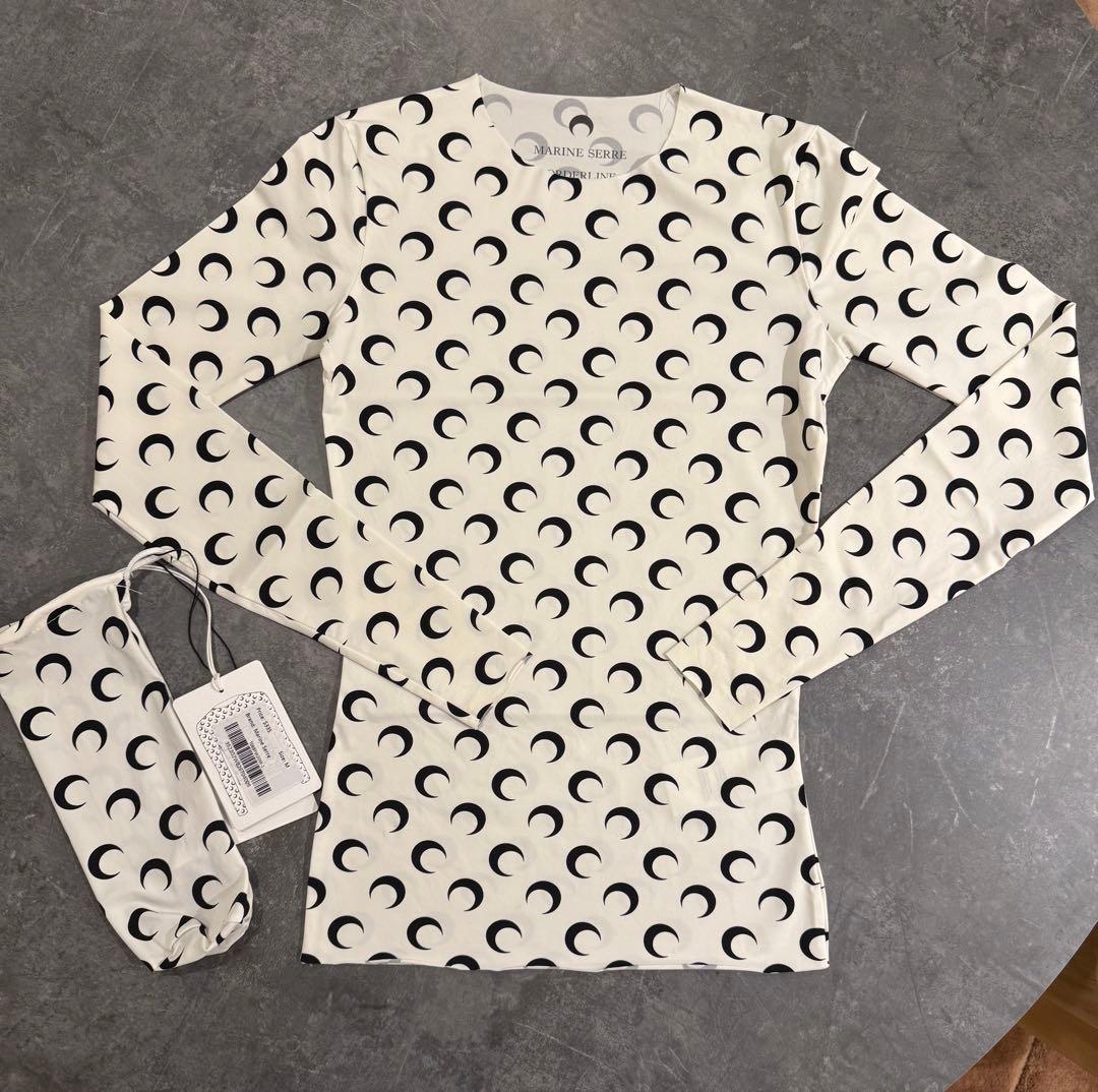 ナ　MARINE SERREマリーンセルmoonプリント長袖トップス収納袋