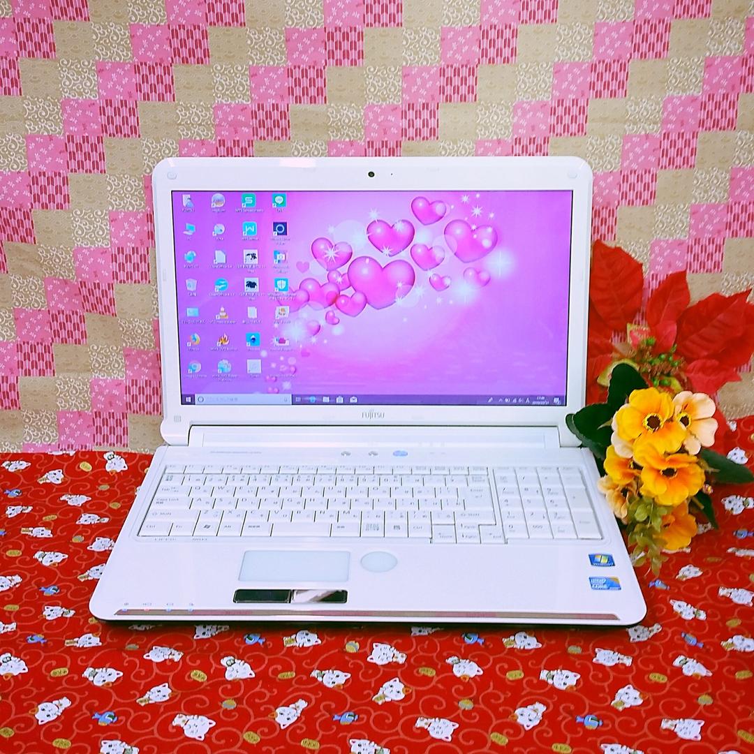 極上品/富士通/大容量500GB/Win10搭載/テレワーク可能/ソフト多数