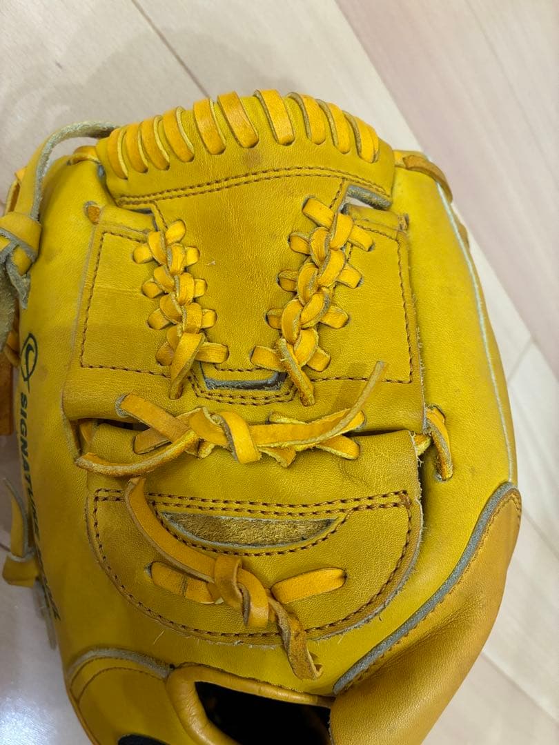 【即購入可】NIKE_軟式グローブ_左投げ_投手用_松坂大輔モデル_イエロー