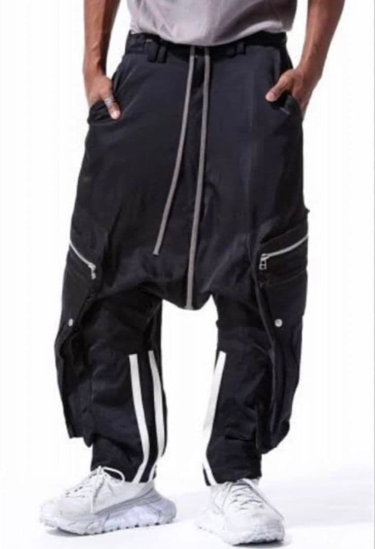 限定価格 A.F ARTEFACT ナイロンサルエルラインパンツ