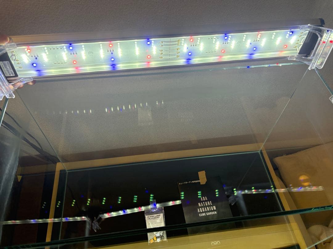 【東京都23区内お届け】 ADA キューブガーデン60センチ　LEDライト付