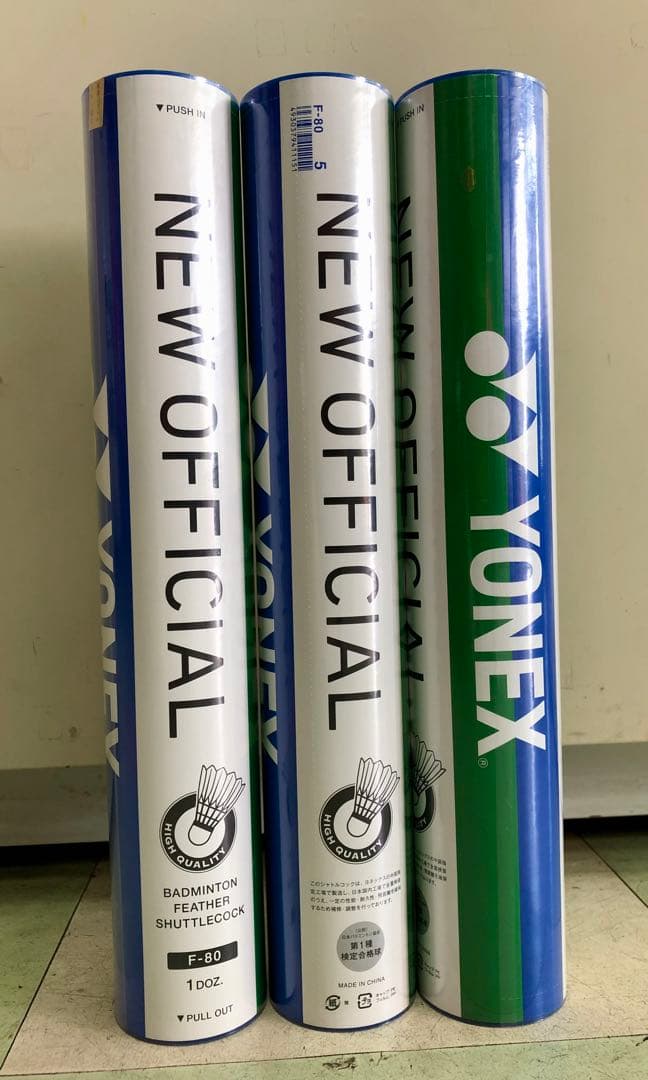 新品 YONEX F-80 no5 羽根シャトル 3ダース(3本)