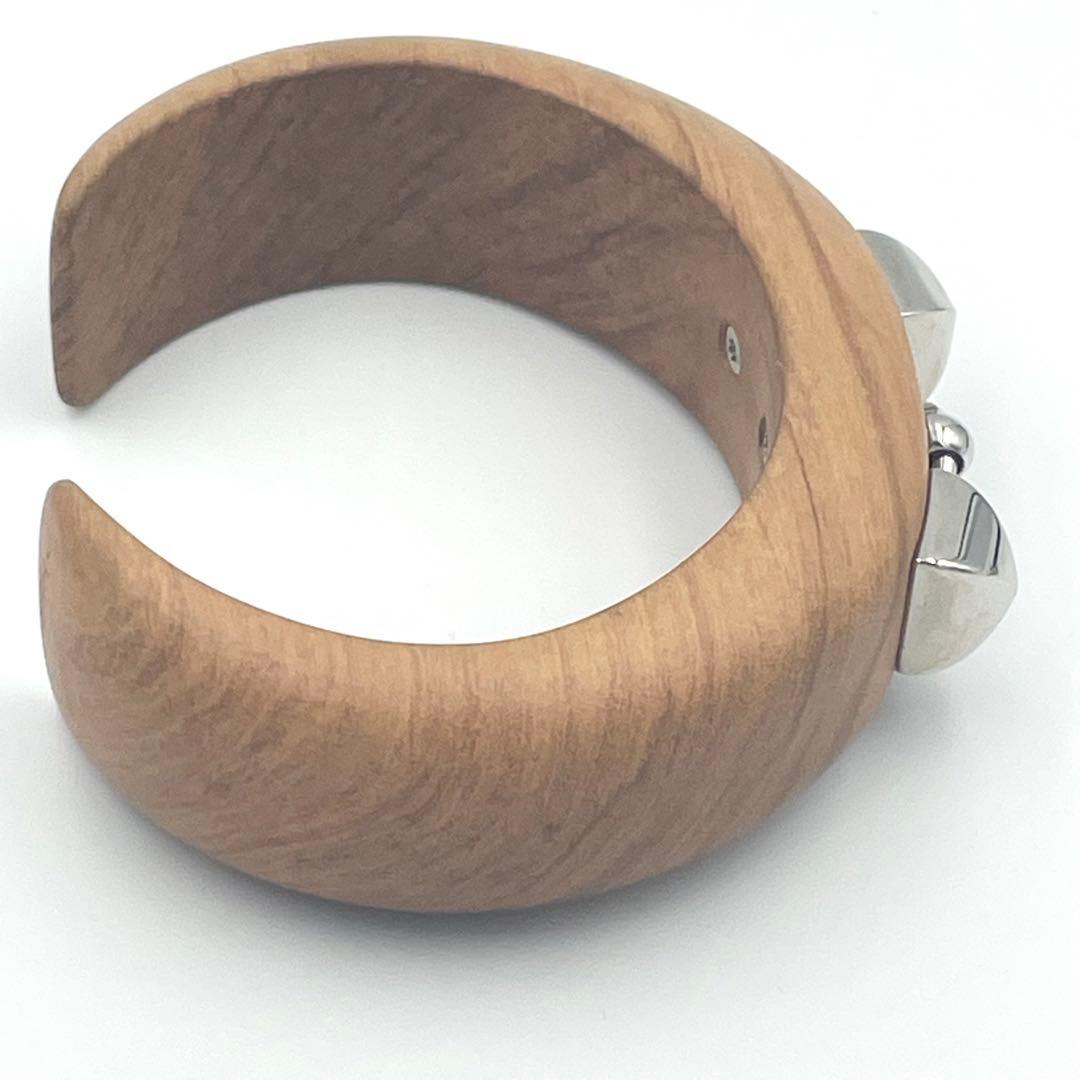 新品未使用 HERMES エルメス コリエドシアン オリーブ ウッド バングル