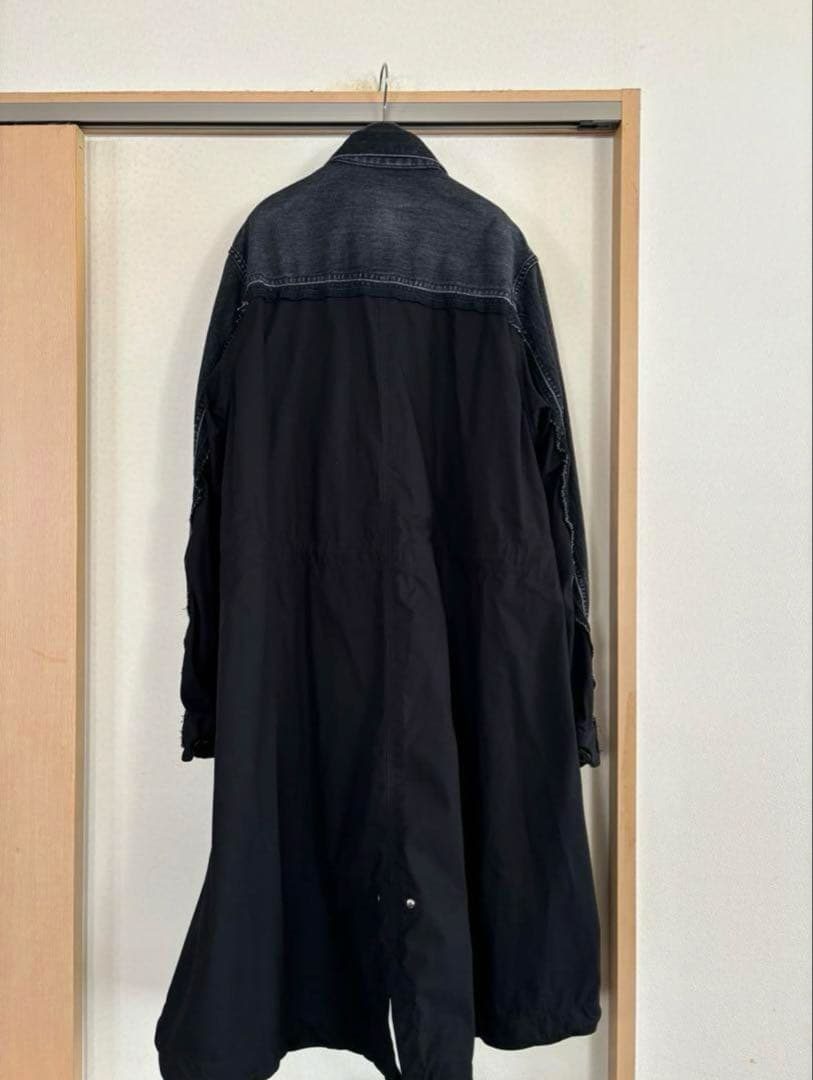 【美品】20AW sacai デニムドッキングコート