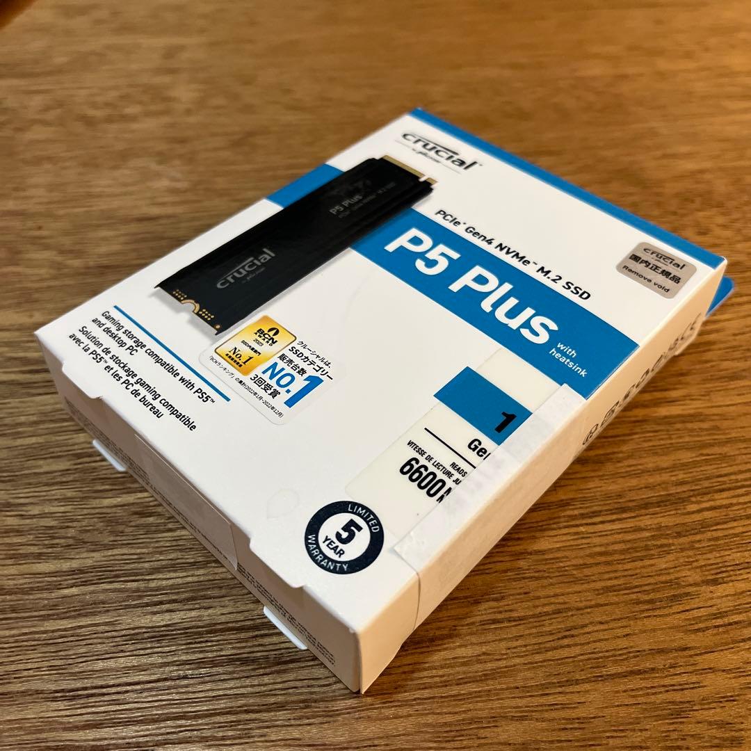 内蔵型SSD crucial P5 Plus 1TB M.2 SSD