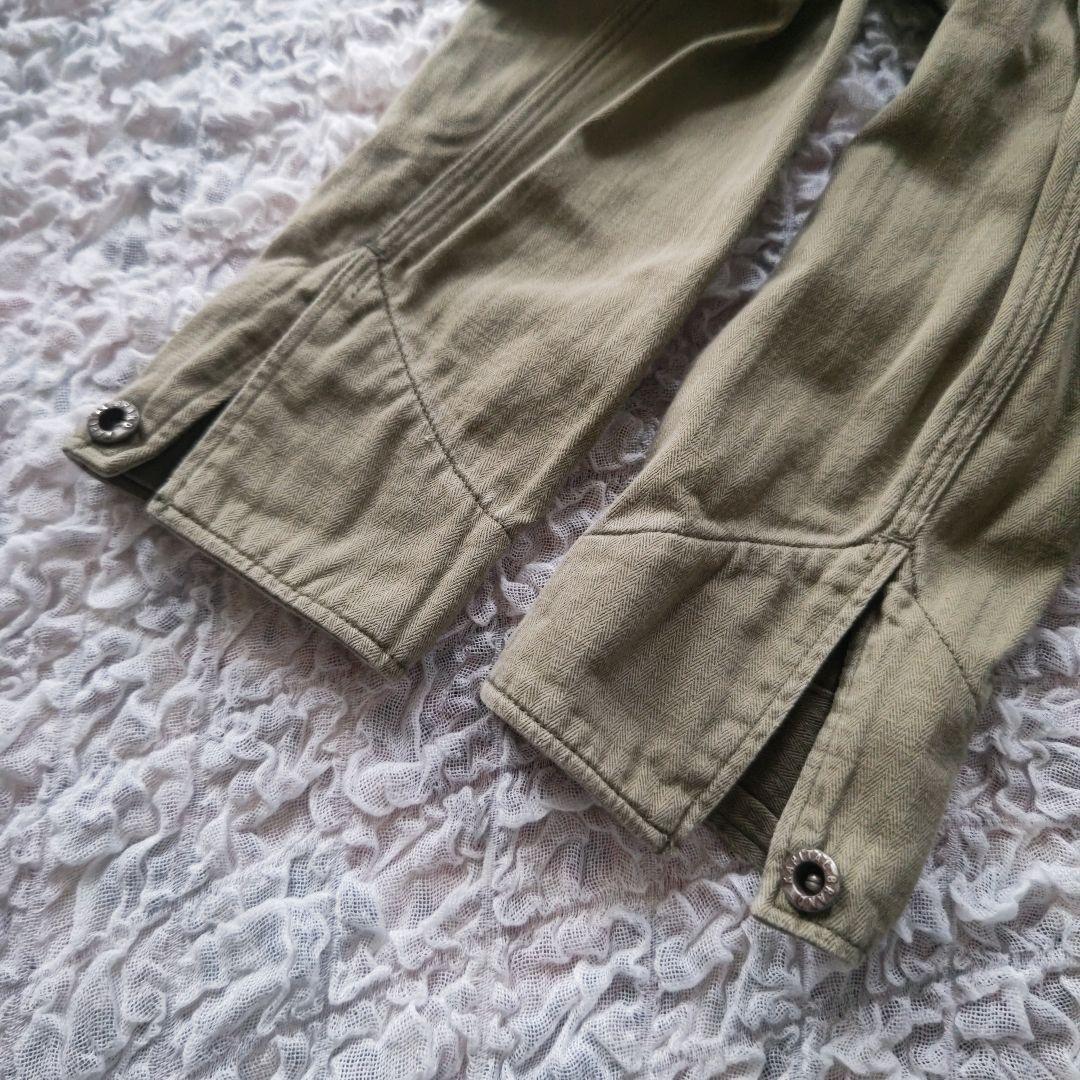 KAPITAL　コットン　オールインワンスカート　サイズ1　ロゴ入りメタルボタン