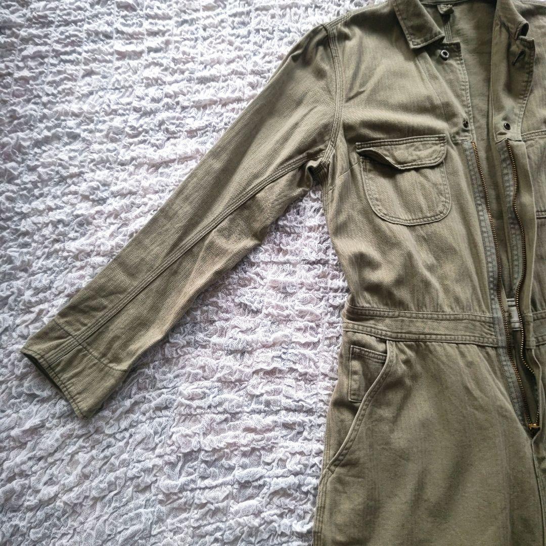 KAPITAL　コットン　オールインワンスカート　サイズ1　ロゴ入りメタルボタン