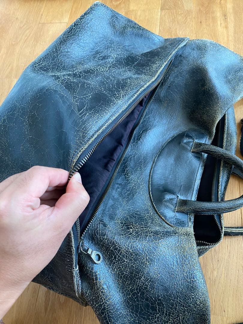 Jas-M.B. ボストンバッグ　レザー　ショルダーベルト