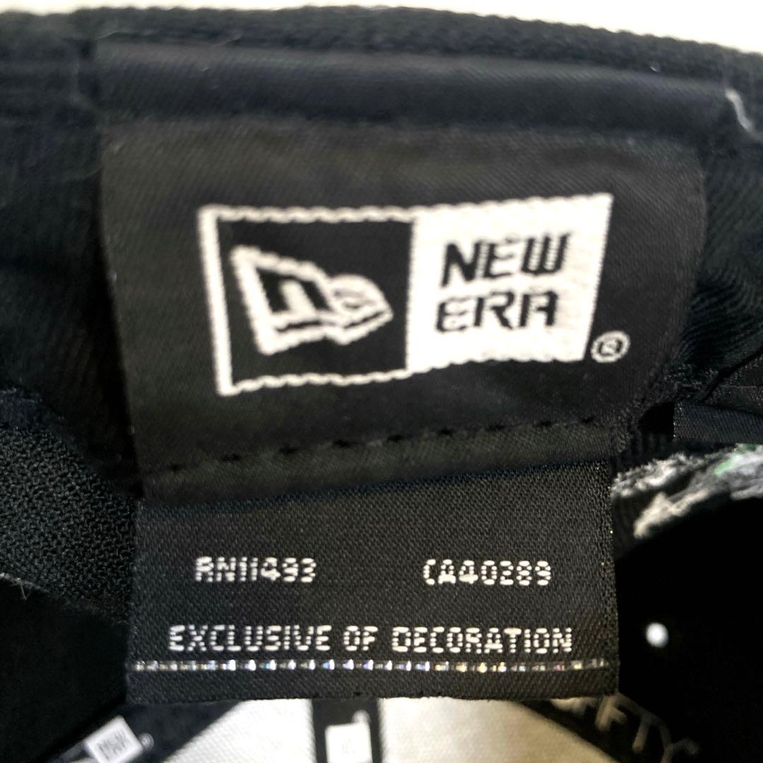 Supreme キャラクター Sロゴ ブラック キャップ ニューエラ コラボ