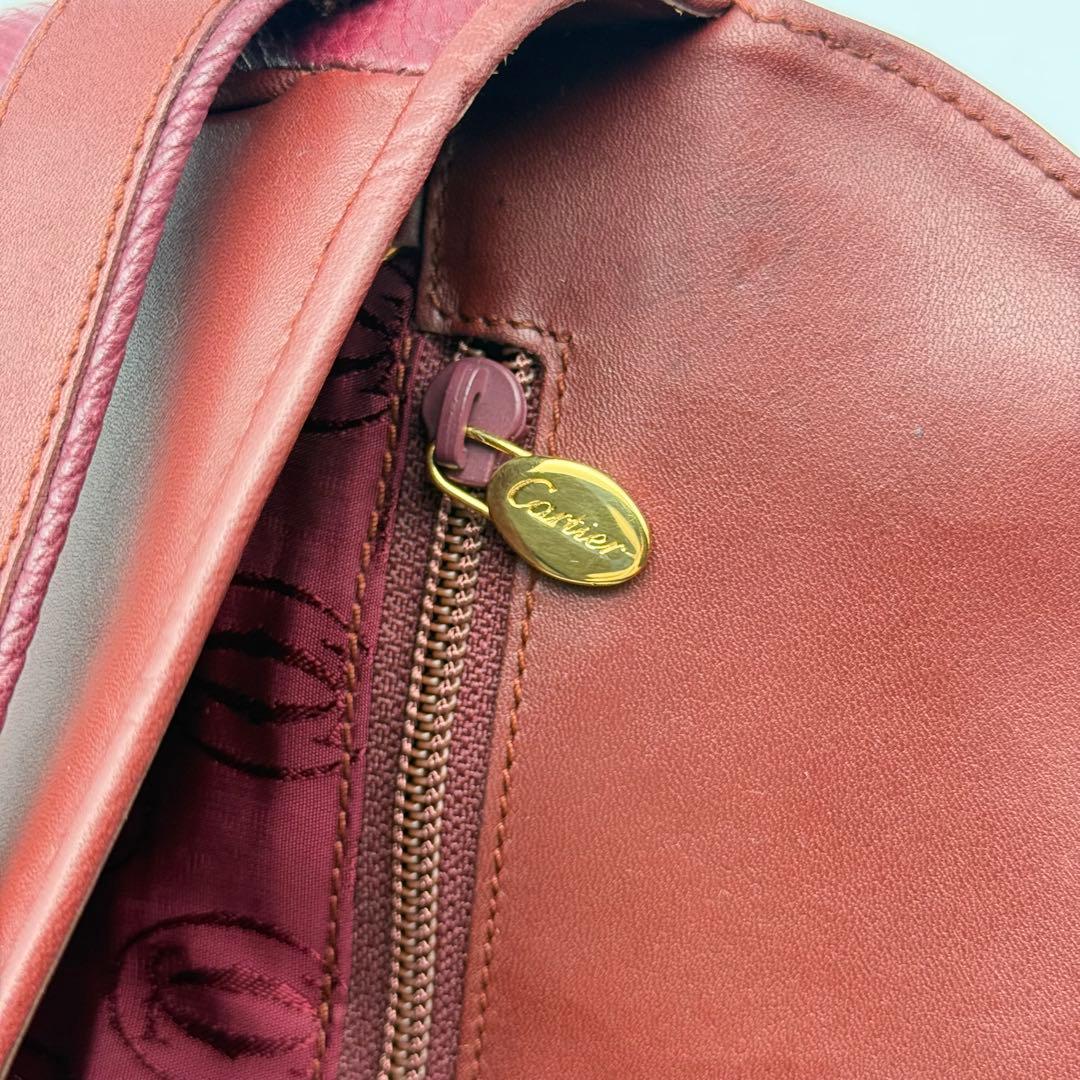 ✨美品✨カルティエ マストライン ボルドー クラッチバッグ 保存袋付 Gカード付