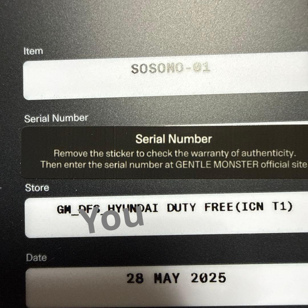 GENTLE MONSTER sosomo 01 サングラス