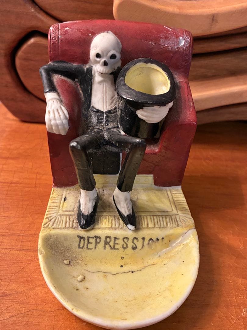 ビンテージ50s Japan スカル　髑髏　骸骨　灰皿　ネイバーフッド　死神