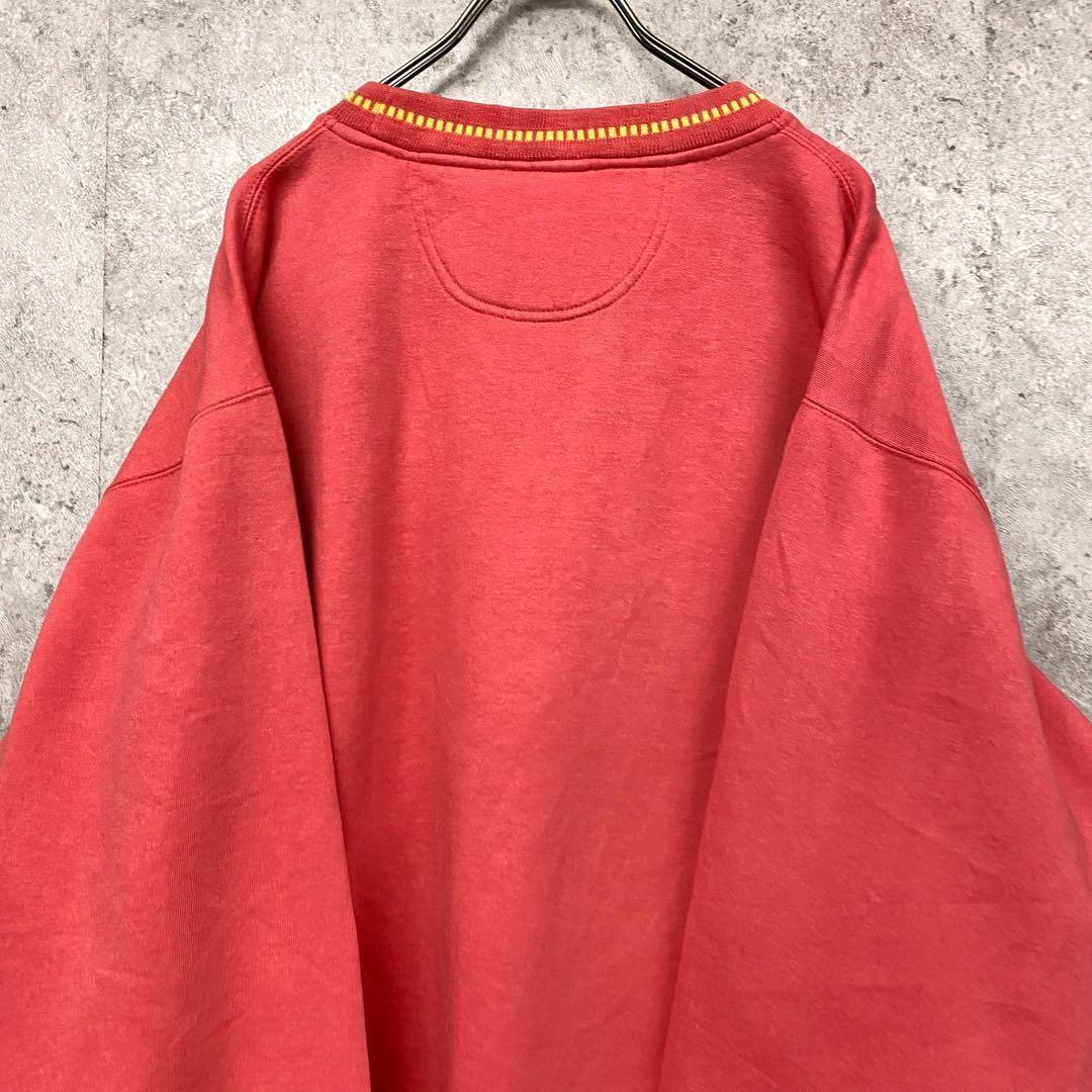 レア90s USA古着◯ディズニー ミッキー刺繍スウェットトレーナー メンズL