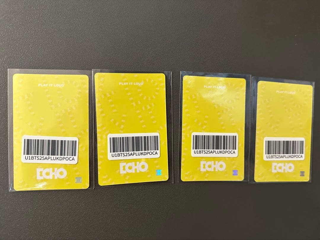 BTS JINジン トレカ echo weverse 韓国限定 ラキドロ 4枚