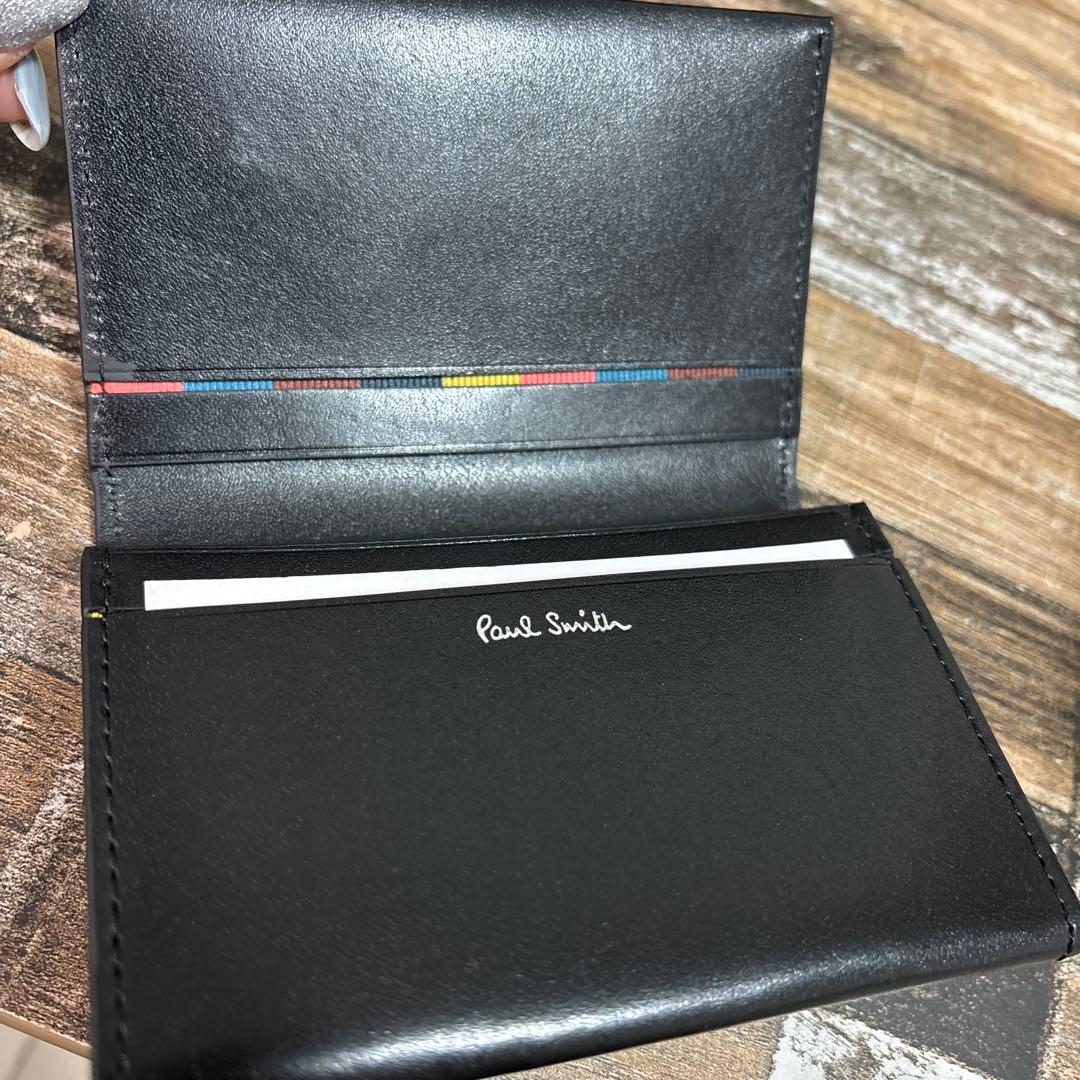 新品 未使用　ポールスミス 名刺入れ 本革
