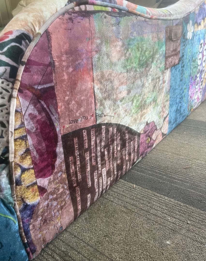 最終値下げ‼️934 パッチワークデザイン ソファ