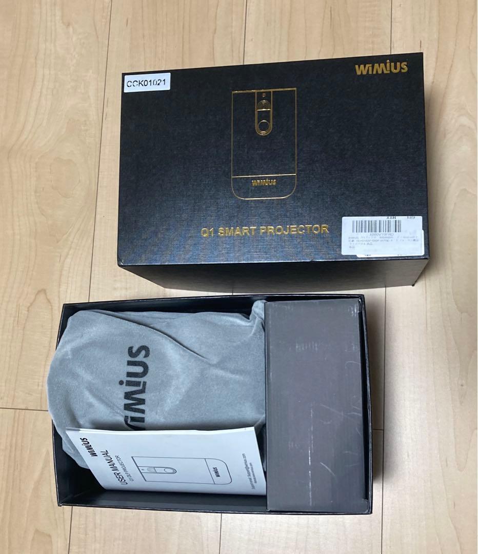 WiMiUS Q1 モバイルプロジェクター 500ANSIルーメン　対応の三脚付