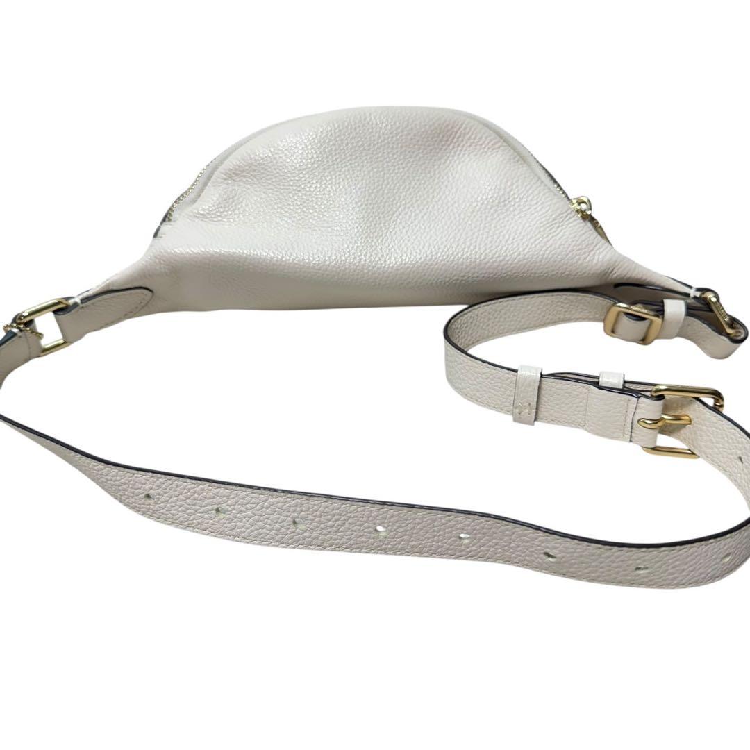 美品　COACH コーチ F48738 レザー ウエストポーチ ウエストバッグ