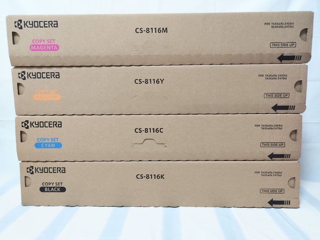 匿名配送・送料無料 京セラ 純正トナー CS-8116 KYMC 4色