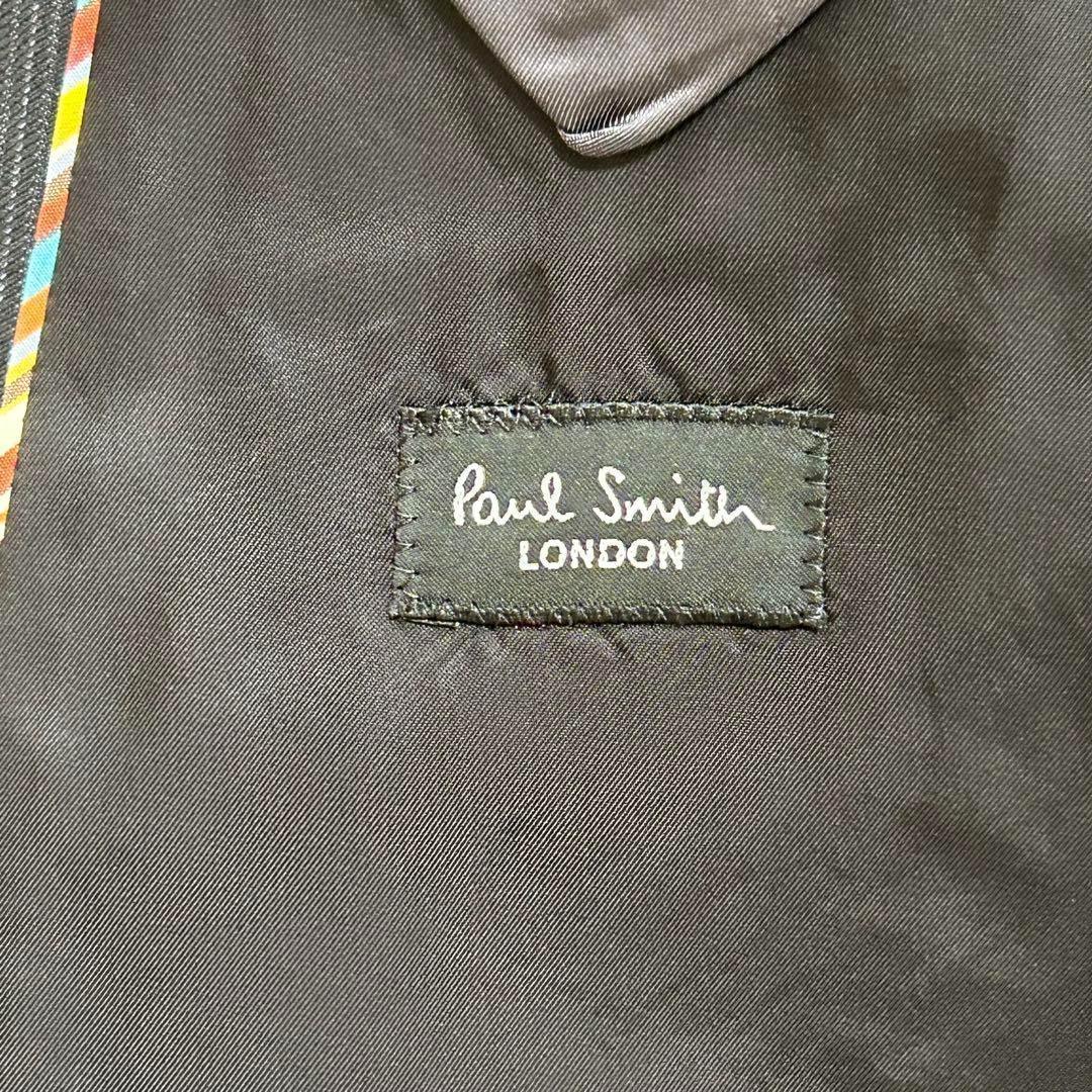 美品✨ポールスミス　マルチストライプ　セットアップ　スーツ ブラック