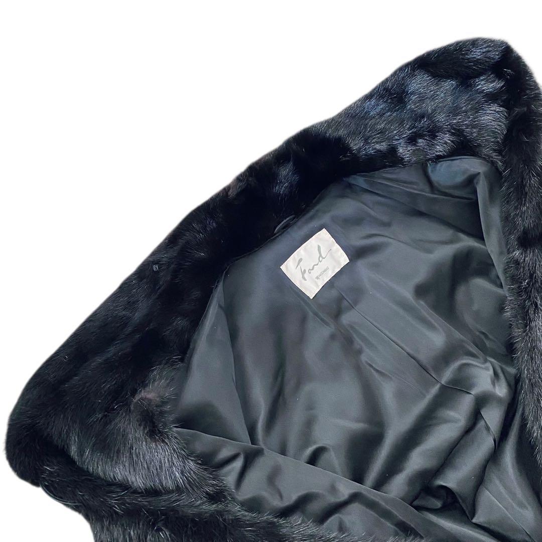 MOONBAT FOND ムーンバット【高級素材】ブラックミンク ロングコート