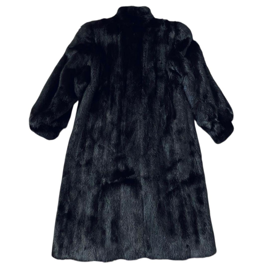 MOONBAT FOND ムーンバット【高級素材】ブラックミンク ロングコート