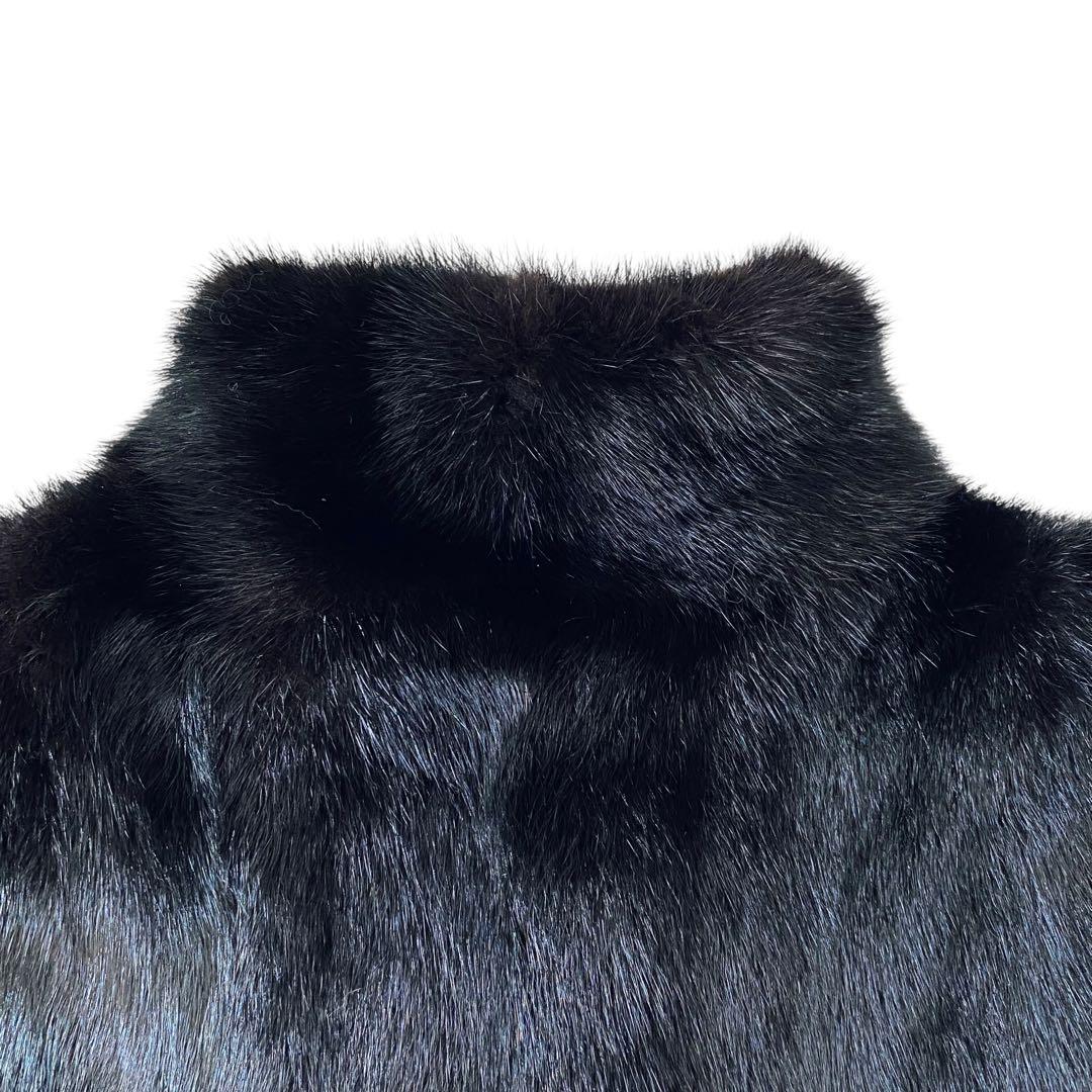 MOONBAT FOND ムーンバット【高級素材】ブラックミンク ロングコート