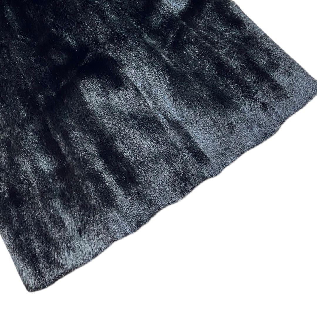 MOONBAT FOND ムーンバット【高級素材】ブラックミンク ロングコート